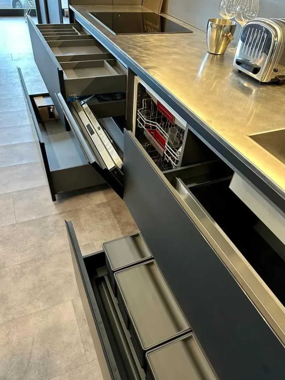 CUCINA Glass PREZZO OUTLET scontata 50%^Zampieri Cucine Best