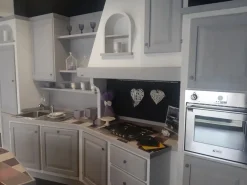 Zappalorto Cucina in muratura con isola grigia in legno Sogno di oggi- Cucine Ad Isola