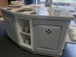 Zappalorto Cucina in muratura con isola grigia in legno Sogno di oggi- Cucine Ad Isola