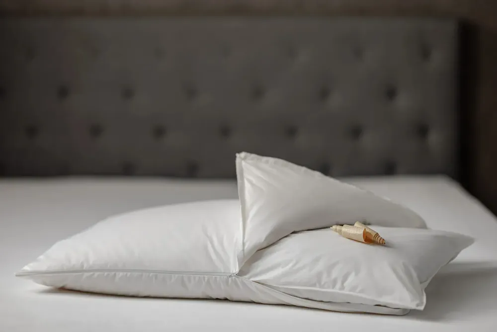 Cuscini letto in Piuma d'oca modello Perla cirmolo a prezzo outlet scontato affrettati^Daunenstep Outlet