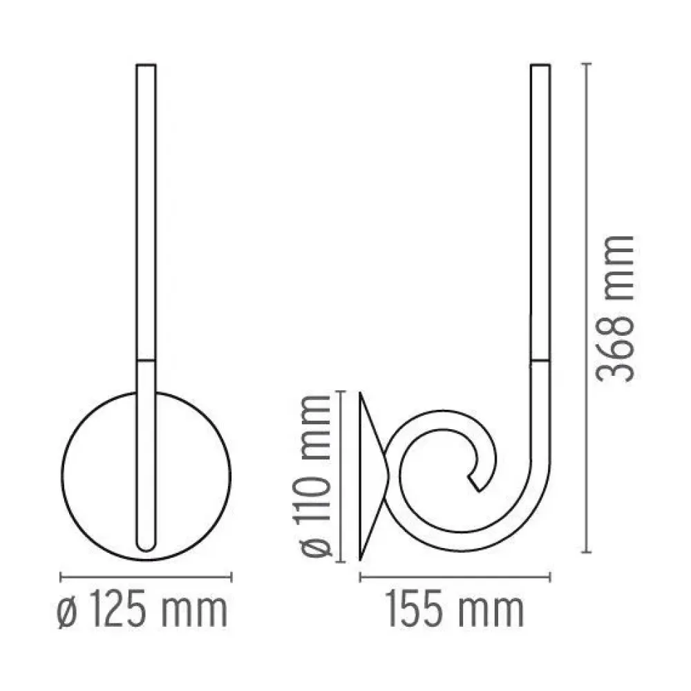 Da parete applique Linea alpha led Bianco con forte sconto^Flos Online