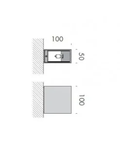 Da parete applique stile Moderna Clv2   scontato^Via Bizzuno Sale