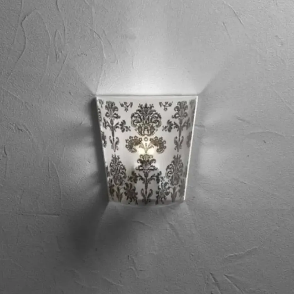 Emporium Da parete applique stile Moderna Cl429 babette applique decorata argento con forte sconto- Applique Da Parete