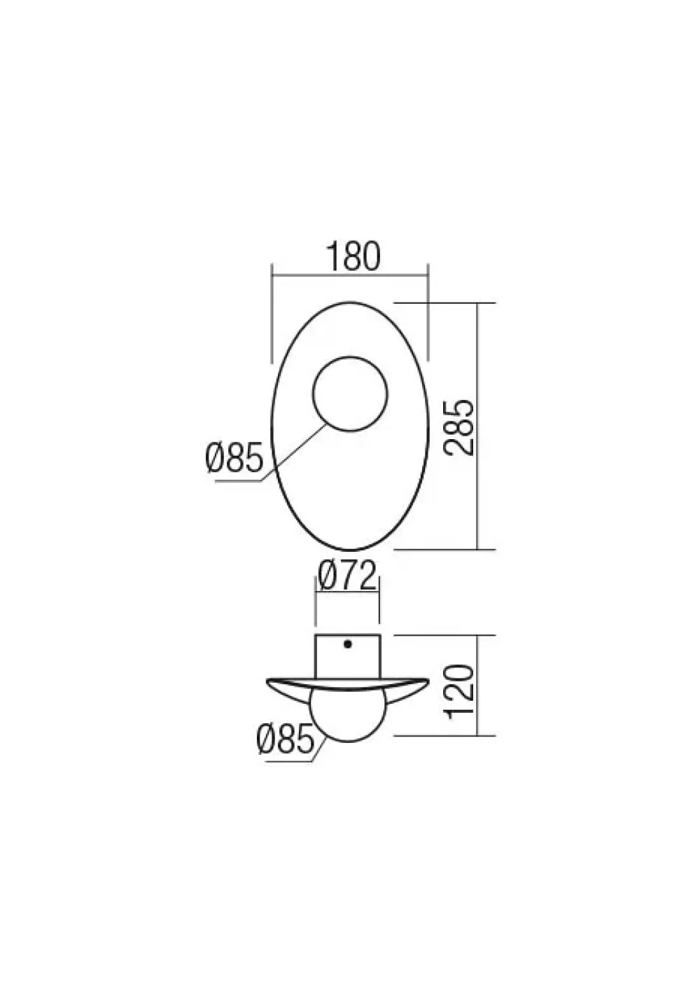 Da parete applique stile Moderna Cody redo lampada da parete led scontato Applique Da Parete