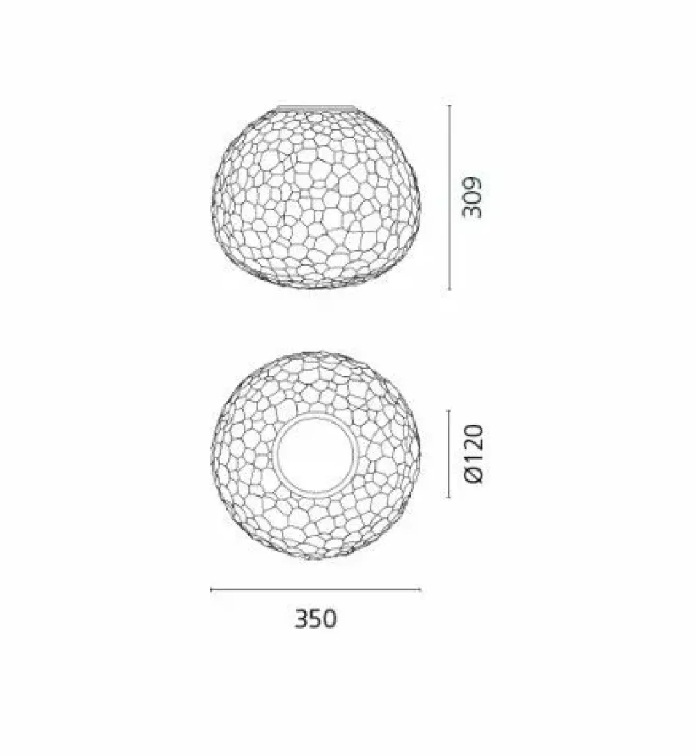 Da soffitto plafoniera Meteorite 35 artemide Bianco a prezzi convenienti^Collezione esclusiva Discount