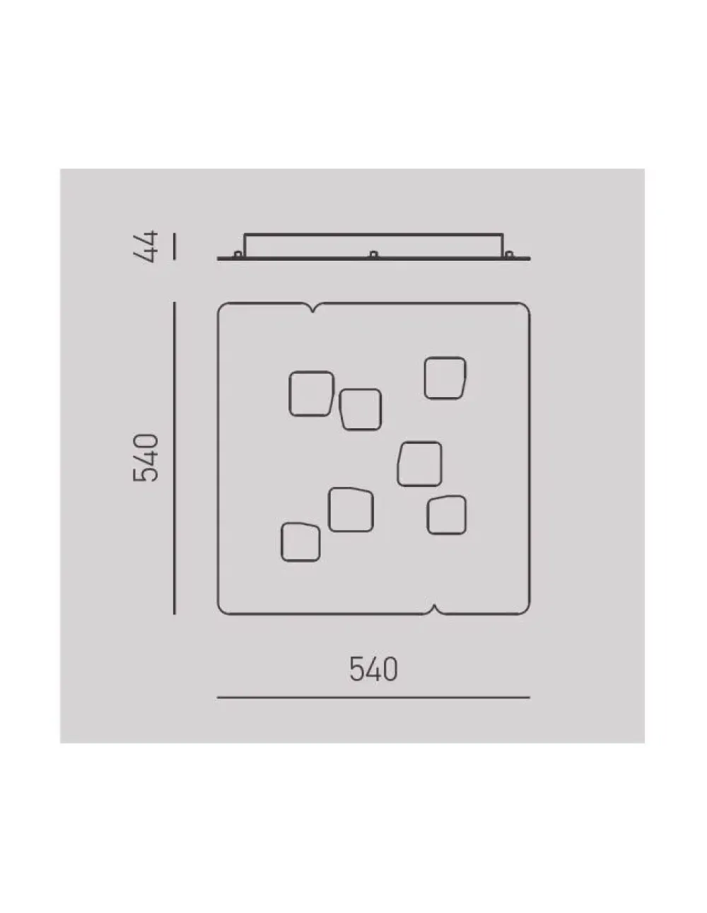 Da soffitto plafoniera Giselle p/g 7xg53 gea luce stile Moderna a prezzi convenienti^Collezione esclusiva Hot