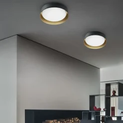 Linea Light Da soffitto plafoniera in metallo 8302 crew 2 plafoniera led a prezzo Outlet- Plafoniere Da Soffitto