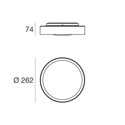 Linea Light Da soffitto plafoniera in metallo 8302 crew 2 plafoniera led a prezzo Outlet- Plafoniere Da Soffitto