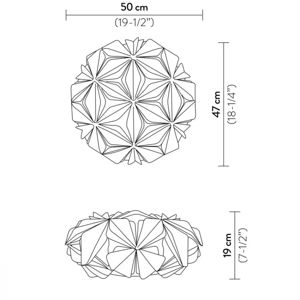 Da soffitto plafoniera La vie multigreen Altri colori con forte sconto^Slamp