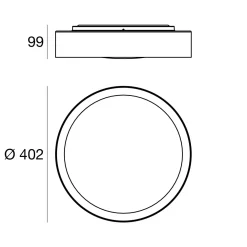 Sale Da soffitto plafoniera stile Moderna Crew_2  bianca plafoniera led 21w scontato Plafoniere Da Soffitto