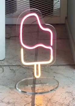 New Da tavolo Gelato Trasparente a prezzi outlet Lampade Da Tavolo