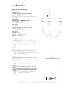Da tavolo Lampada minimal art.3542l5 stile Design con forte sconto^Fontana Arte Online
