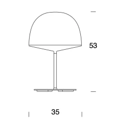 Outlet Da tavolo in metallo Cheshire a prezzo scontato Lampade Da Tavolo