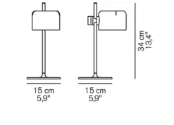 Da tavolo in metallo Coupé a prezzo Outlet^O-Luce Outlet