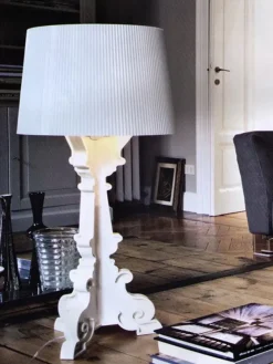 Kartell Da tavolo 9077 bourgie lampada da tavolo bianca stile Moderna in offerta- Lampade Da Tavolo