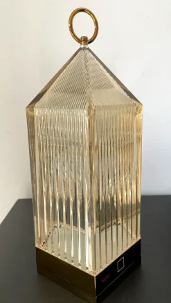 Kartell Da tavolo Lantern Ambra in offerta- Lampade Da Tavolo