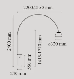 Da terra Arco a prezzo Outlet^Flos Outlet