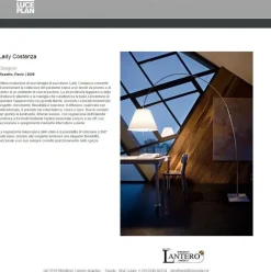 Outlet Da terra in metallo Costanza lady lampada da terra   in Offerta Outlet Lampade Da Terra