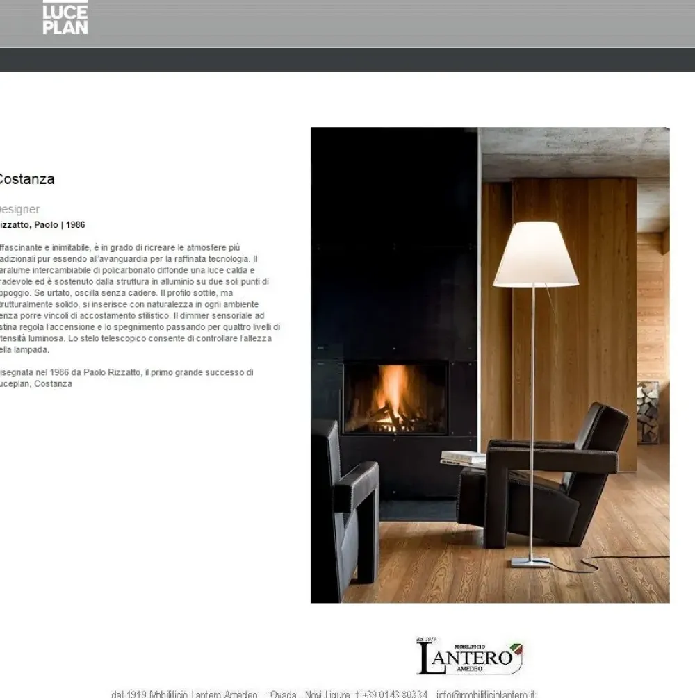 Hot Da terra in metallo ,lampada da terra costanza a prezzo Outlet Lampade Da Terra