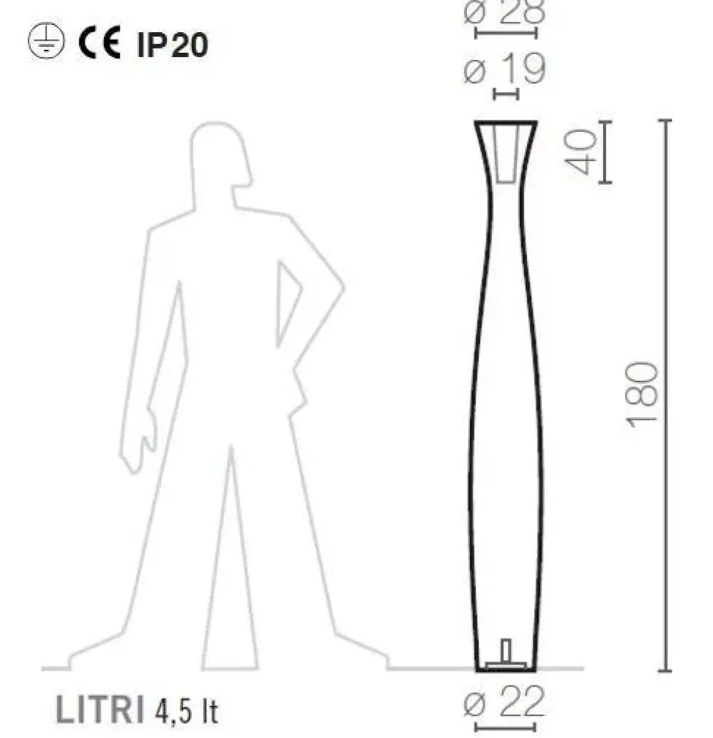 Da terra Scarlett Altri colori a prezzi outlet Lampade Da Terra