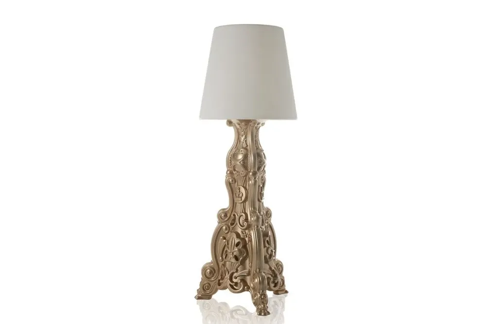 Slide Da terra stile Design Madame of love gold a prezzi outlet- Lampade Da Terra