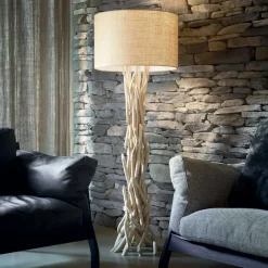 Da terra stile Etnico Lampada a piantana drift wood in saldo^Ideal Lux Clearance