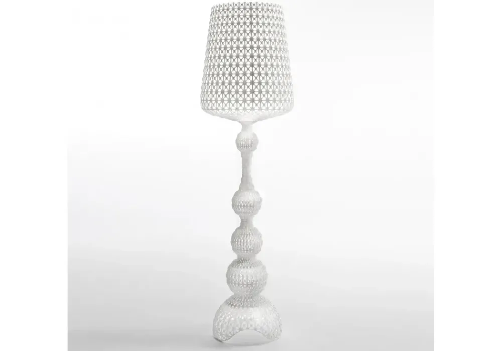 Da terra stile Moderna Kabuki lampada da terra bianca in offerta outlet^Kartell New