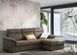 Divani letto con penisola Leo in Offerta Outlet^Biel Outlet