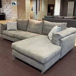 Divani letto con penisola Zeno a PREZZO OUTLET scontato del 33%^Biba Salotti Best