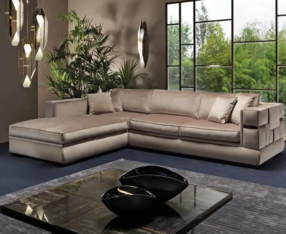 Divani letto con penisola Luxury sofa memory acciaio velluto ad un prezzo vantaggioso^Md work Online