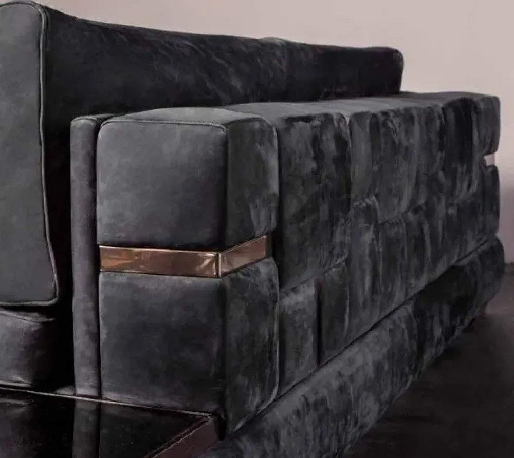 Divani letto con penisola Luxury sofa memory acciaio velluto ad un prezzo vantaggioso^Md work Online
