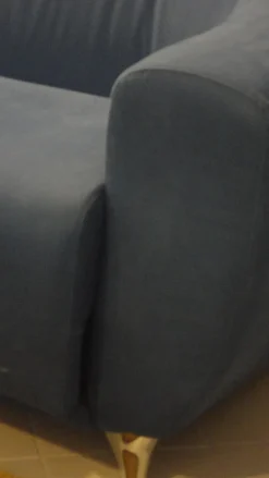 Outlet Divani modello Oriente in microfibra blu scontati del -50% Divani