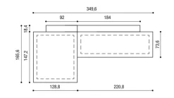 Divano Air 0819 in Tessuto sfoderabile di scontato 22%^Lago Hot