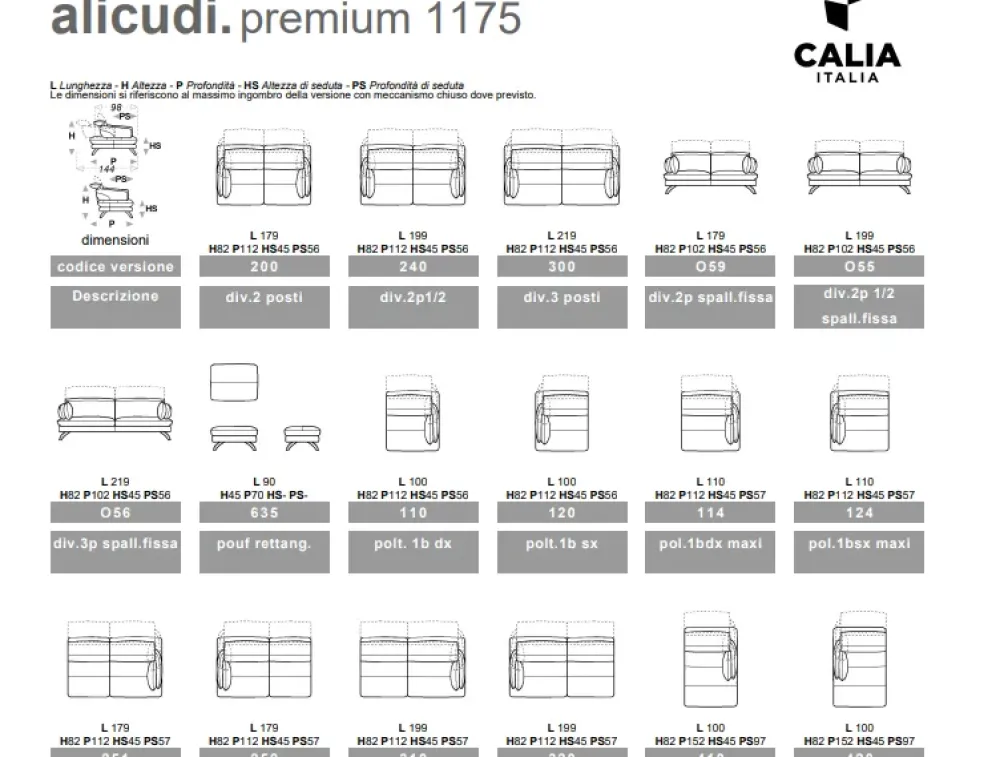 Calia Divano Alicudi a PREZZO OUTLET scontato del 30%- Divani