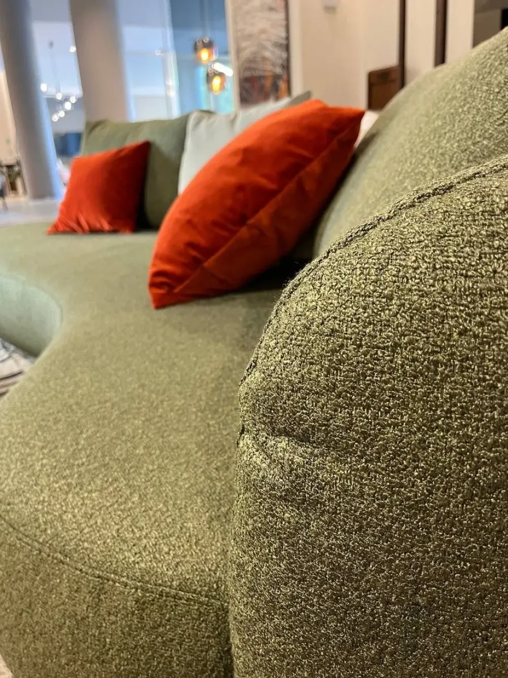 Nicoline Divano Amalfi tessuto in poliuretano a prezzo Outlet- Divani