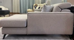 Divano angolare con relax cristofer tessuto in poliuretano   in Offerta Outlet^Artigianale New