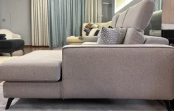 Divano angolare con relax cristofer tessuto in poliuretano   in Offerta Outlet^Artigianale New