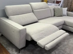 Divano angolare con relax cristofer tessuto in poliuretano   in Offerta Outlet^Artigianale New