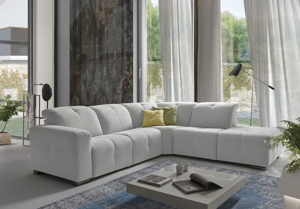Discount Divano angolare Divano a molle insacchettate altissima qualita in Offerta Outlet Divani