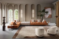 Le Comfort Divano angolare Divano modello bowie in Offerta Outlet- Divani