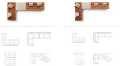 Le Comfort Divano angolare Divano modello bowie in Offerta Outlet- Divani