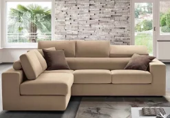 Outlet Divano angolare Giove salotti in offerta Divani