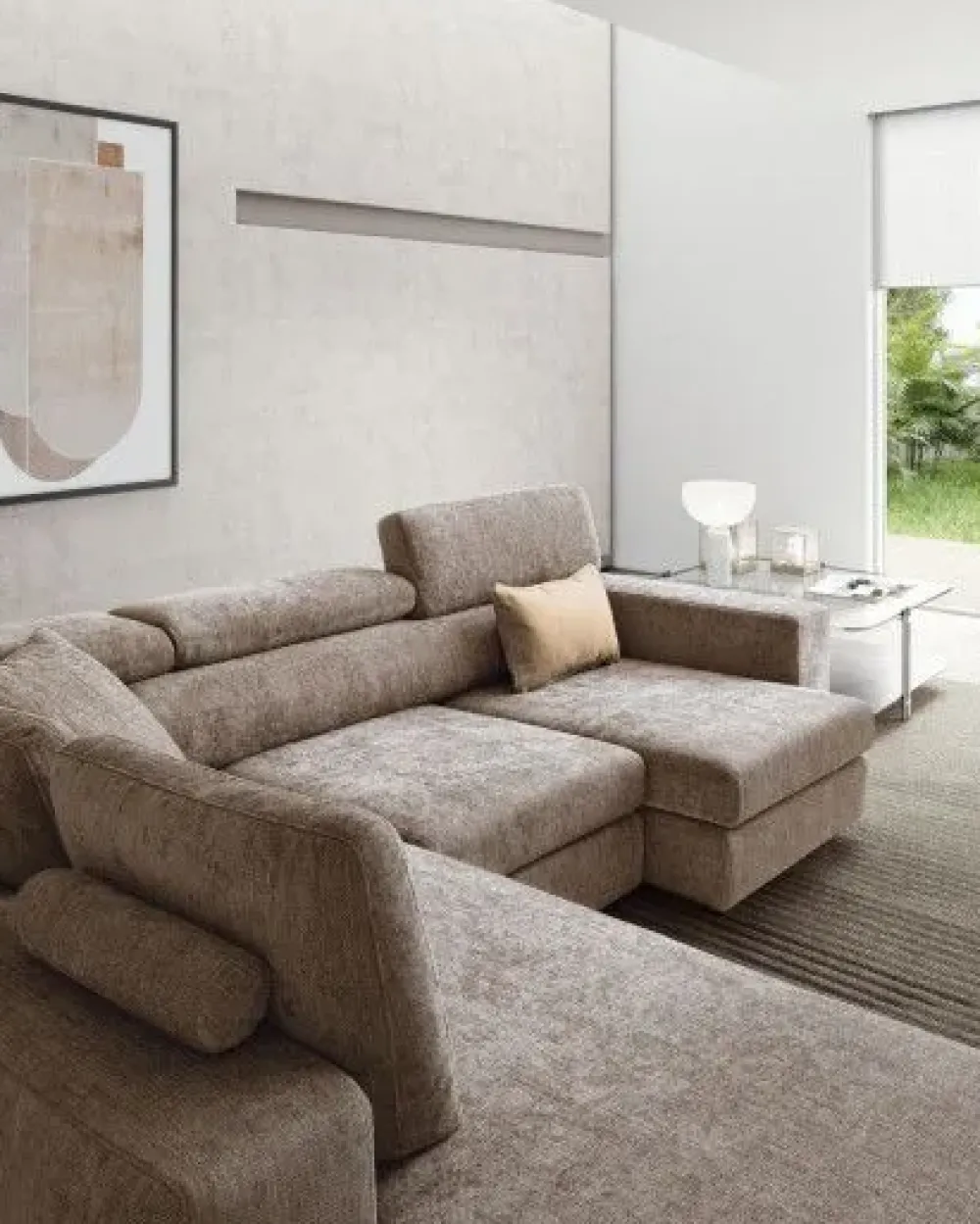 Le Comfort Divano angolare in Tessuto Plaris- Divani