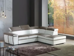 Outlet Divano angolare Kevin grande a prezzo ribassato Divani