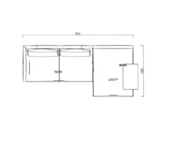 New Divano angolare modello Bristol di a prezzi outlet Divani