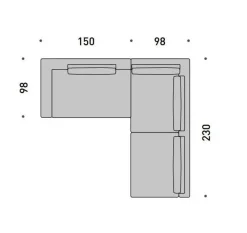 Divano angolare Nessy 3 a prezzo scontato! Risparmia ora!^Md work Best