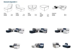 Collezione esclusiva Divano angolare Noas: esclusivo e a prezzo scontato!- Divani