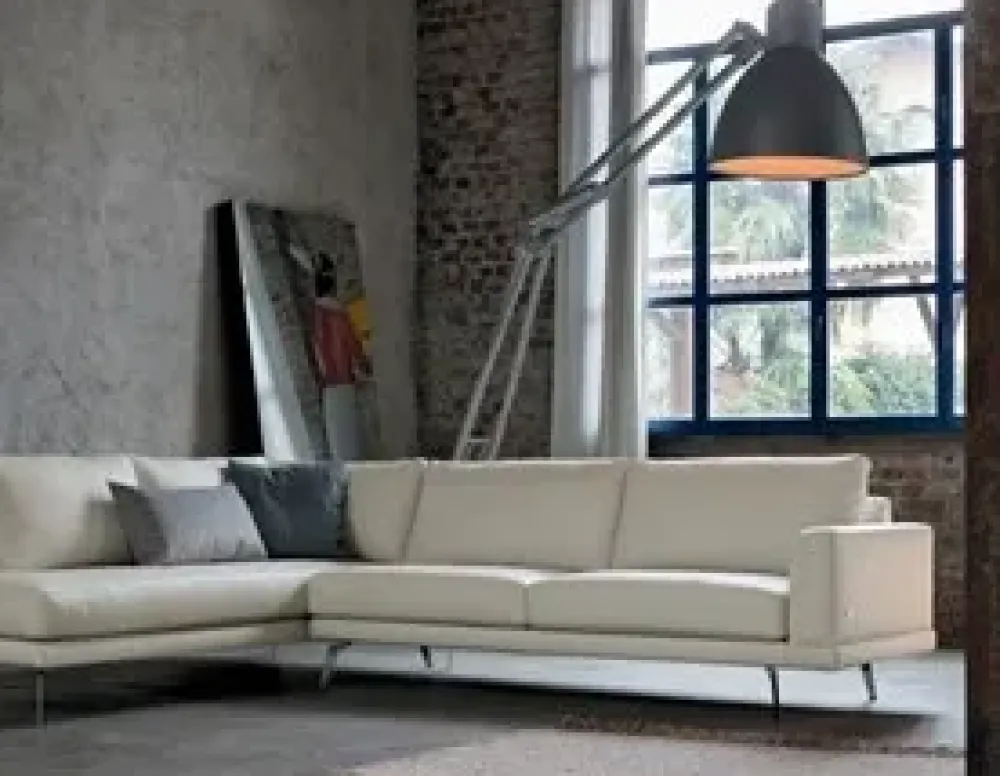 Outlet Divano angolare Philip.92 in Offerta Outlet Divani