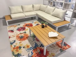 Divano Angolare Set salotto divano e tavolino in Offerta Outlet a 1364 Euro^Bizzotto Discount