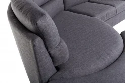 Md work Divano angolare tessuto in poliuretano   a prezzo Outlet- Divani